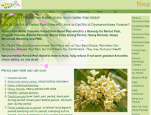 Tablet Screenshot of period-pain.net